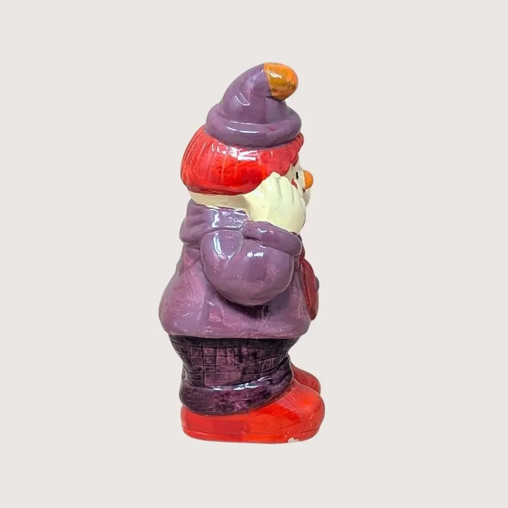 1989 Artmark Crying Clown Hobo Style Ceramic Figurine